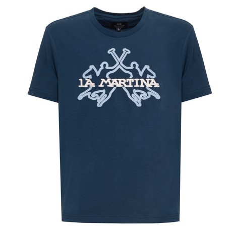 LA MARTINA LMH125MTS045BL - Blue Indigo - T SHIRT - Image 2