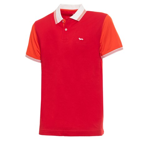 HARMONT & BLAINE LRH2870 - ROSSO/ARANCIO - МУЖСКИЕ СПОРТИВНЫЕ РУБАШКИ С КОРОТКИМИ РУКАВАМИ - Image 3