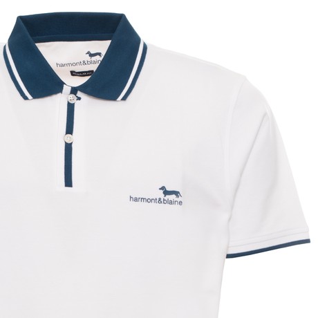 HARMONT & BLAINE LRJO310 - BIANCO BLU - POLO - Image 3
