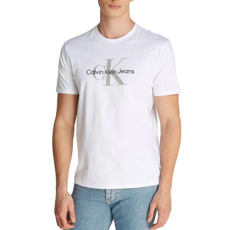 CALVIN KLEIN JEANS LV040EM286 - WHITE - TRICOU