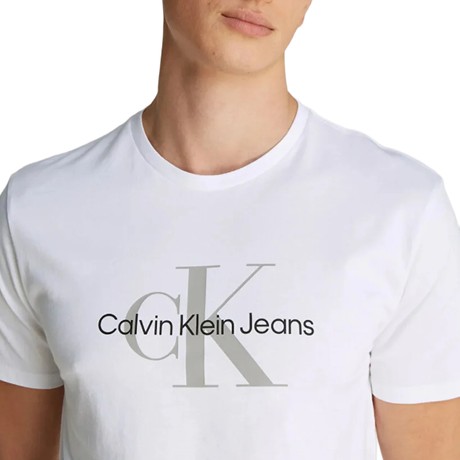 CALVIN KLEIN JEANS LV040EM286 - WHITE - TRICOU - Image 3
