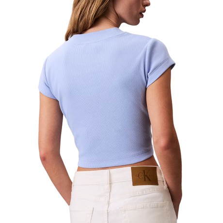 T-Shirt Calvin Klein Jeans moderate blue &mdash; zdjęcia 2