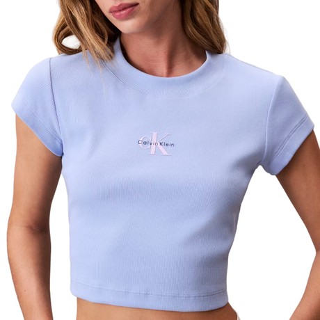 T-Shirt Calvin Klein Jeans moderate blue &mdash; zdjęcia 3