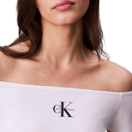 T-shirt Calvin Klein Jeans brilliant white &mdash; foto 3