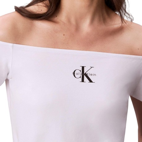 Футболка Calvin Klein Jeans brilliant white &mdash; фотографии 2