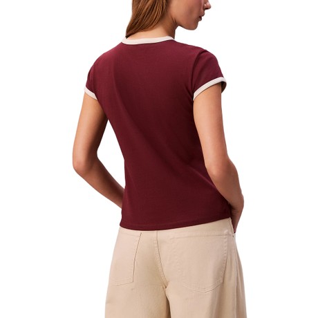 CALVIN KLEIN JEANS LV047D208G - Tawny Port - MARŠKINĖLIAI - Image 2