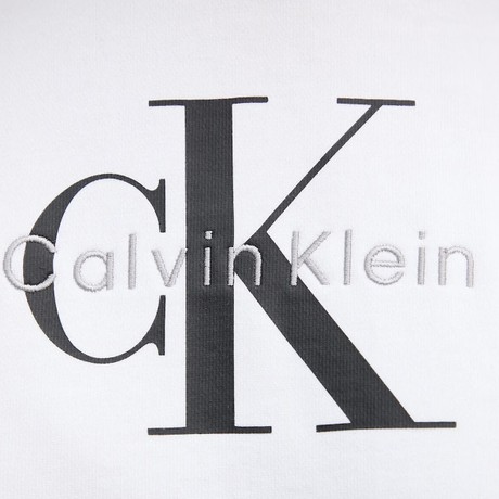 CALVIN KLEIN JEANS LV047E221G - Brilliant White - MIKINY - Image 3