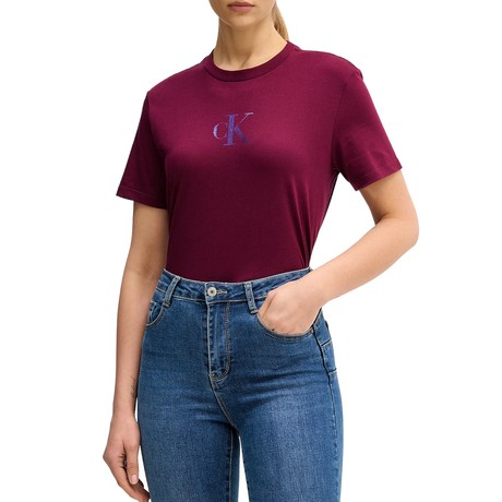 CALVIN KLEIN JEANS LV047E804G - Berry Glaze - T SHIRT