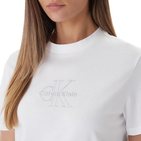 CALVIN KLEIN JEANS LV047F831G - Bright White - T SHIRT - Image 3