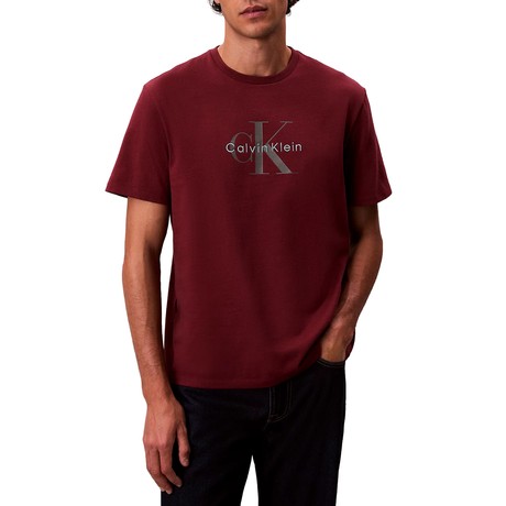 CALVIN KLEIN JEANS LV04RB862G - RED BORDUEAX - CAMISETA