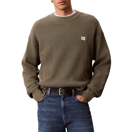 CALVIN KLEIN JEANS LV04RD313G - Dusty Olive - JERSEYS