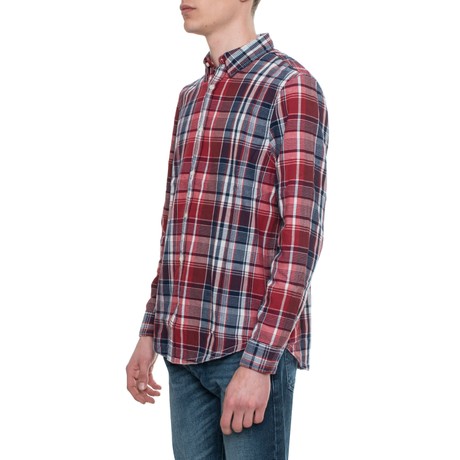 GUESS M2RH25 - RED CHECK/DOBBY - MARŠKINĖLIAI - Image 2