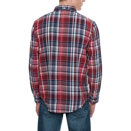 GUESS M2RH25 - RED CHECK/DOBBY - MARŠKINĖLIAI - Image 3