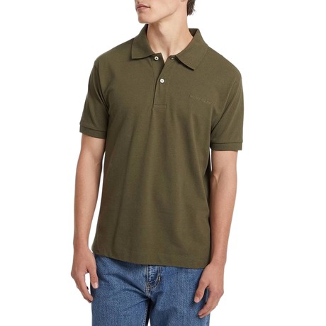 Tricouri Polo Guess Jeans olive light green &mdash; poze 1