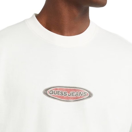 Marškinėliai Guess Jeans pristine white &mdash; fot 3
