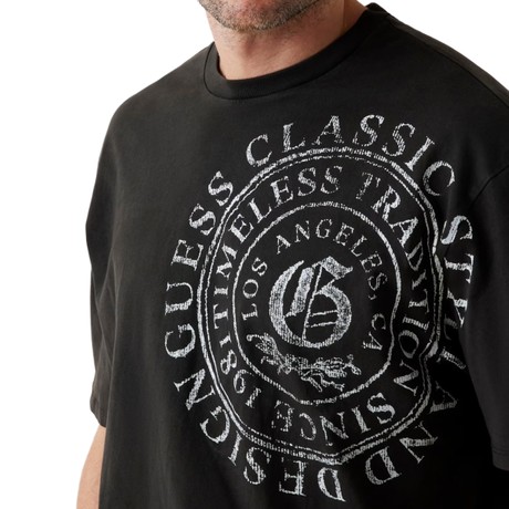 T-shirt Guess jet black multi &mdash; foto 3