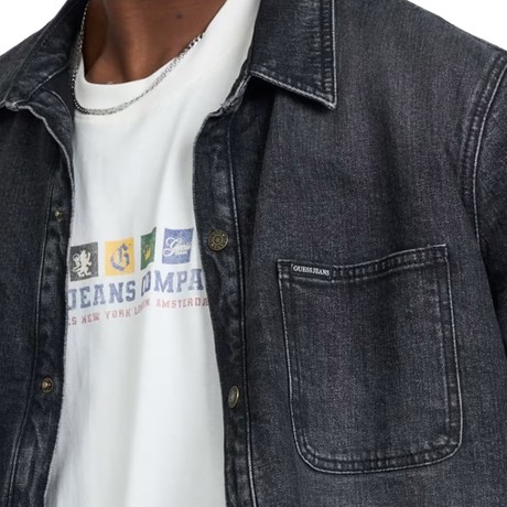 Jackets Guess Jeans gj aged black dirty &mdash; fot 3