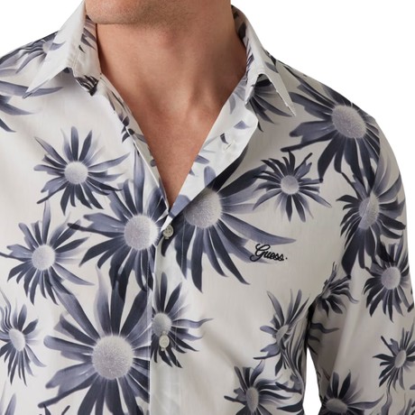 GUESS M5PH87 - BIG DAISY FLOWER GRE           - CAMISAS - Image 3