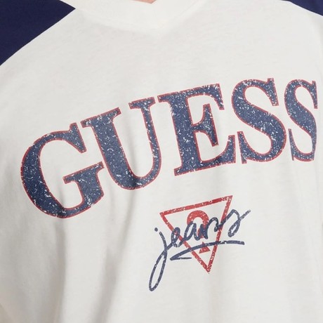 Tricou Guess Jeans pristine white color &mdash; poze 3