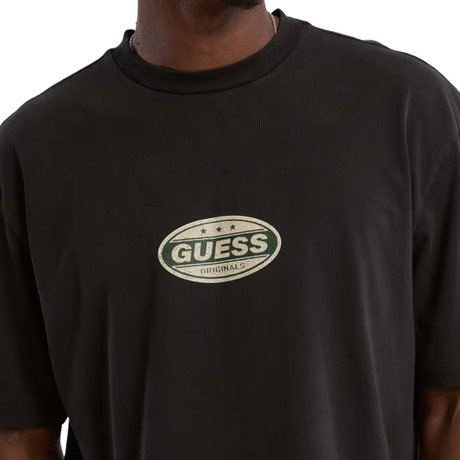 T-shirt Guess jet black multi &mdash; fot 3