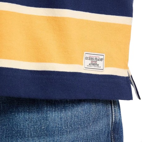 Tricouri Polo Guess Jeans yellow&navy multistr &mdash; poze 3