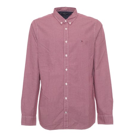 TOMMY HILFIGER MW0MW07773 - RHUBARB BRIGHT WHITE - SHIRTS