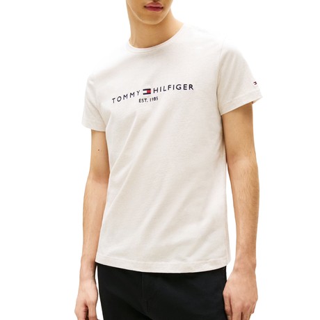 TOMMY HILFIGER MW0MW11797 - Heathered Oatmilk - TRIČKO
