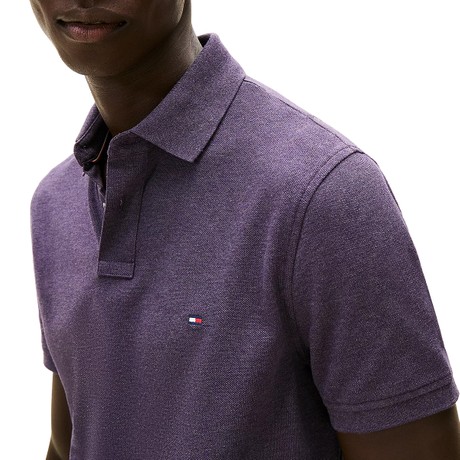TOMMY HILFIGER MW0MW17770 - Mulberry Haze Heather - POLO SHIRTS - Image 3