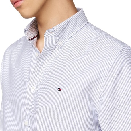 TOMMY HILFIGER MW0MW36238 - Royal Blue / White - CAMISAS - Image 3