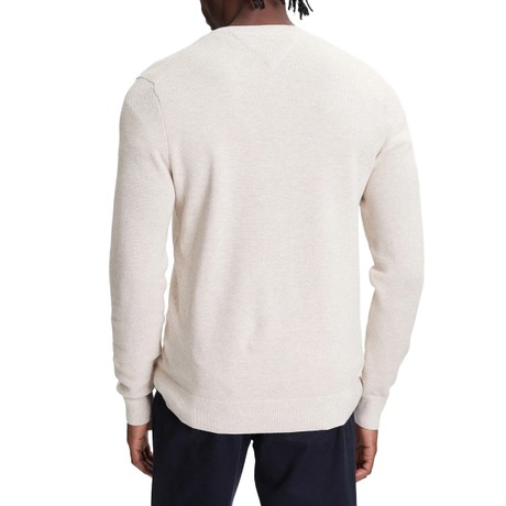 TOMMY HILFIGER MW0MW36347 - Heathered Oatmilk - JERSEYS - Image 2
