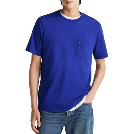 TOMMY HILFIGER MW0MW37283 - BLUE - TRIČKO