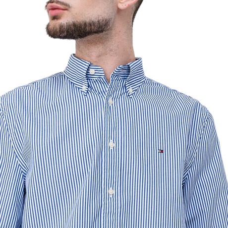 TOMMY HILFIGER MW0MW37549 - Wedge Blue / Optic White - TRICOURI - Image 3