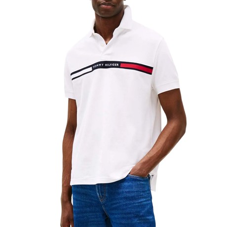 TOMMY HILFIGER MW0MW38130 - White - TRICOURI POLO