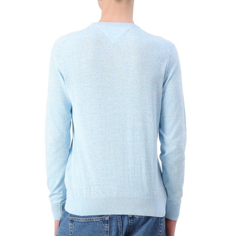 TOMMY HILFIGER MW0MW38603 - BREEZY BLUE|IVORY PETAL MOULINE  - JERSEYS - Image 2