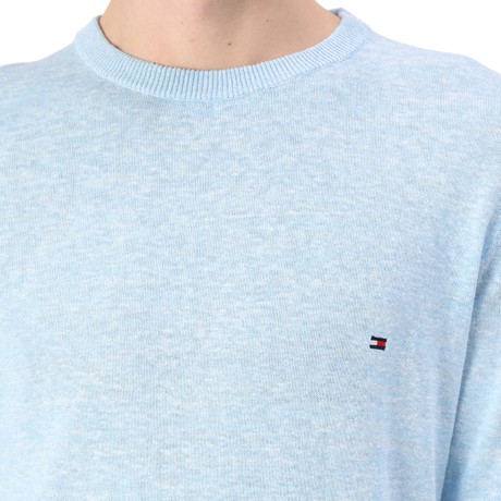 TOMMY HILFIGER MW0MW38603 - BREEZY BLUE|IVORY PETAL MOULINE  - JERSEYS - Image 3