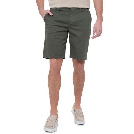 TOMMY HILFIGER MW0MW38848 - ARMY GREEN - BERMUDAS Y PANTALONES CORTOS