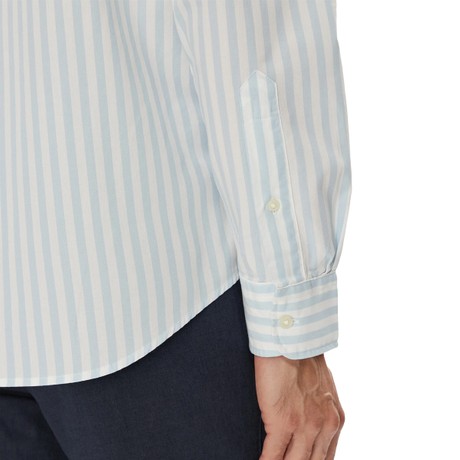 TOMMY HILFIGER MW0MW39159 - SWEET BLUE/OPTIC WHITE - KOŠILE - Image 3