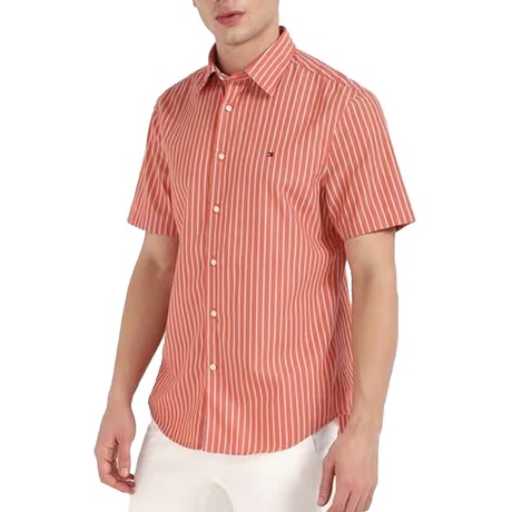 TOMMY HILFIGER MW0MW39161 - BRILLIANT ORANGE - CAMISAS