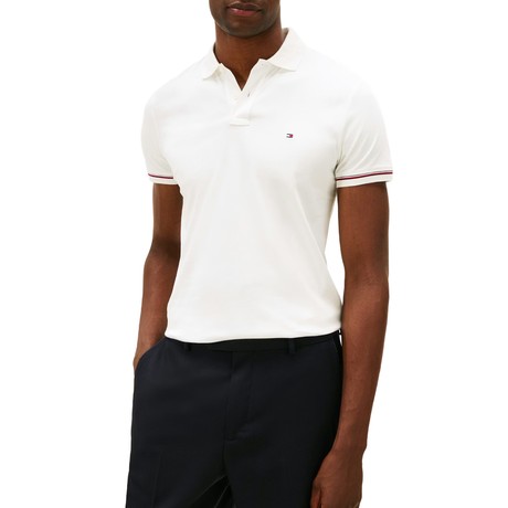 TOMMY HILFIGER MW0MW41612 - Ecru - TRICOURI POLO