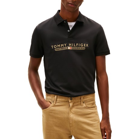 TOMMY HILFIGER MW0MW41615 - Black - POLOS