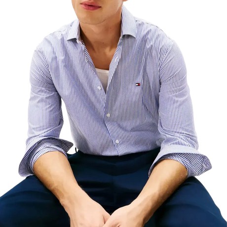 TOMMY HILFIGER MW0MW41657 - Wedge Blue / Stripe - ŠIRICE - Image 3