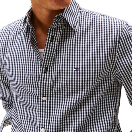 TOMMY HILFIGER MW0MW41713 - Black / Check - SHIRTS - Image 3