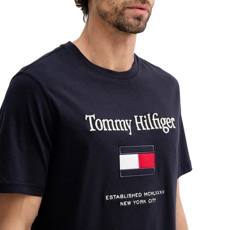 TOMMY HILFIGER MW0MW42736 - Navy Blue - T SHIRT - Image 3
