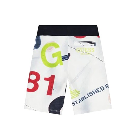 GUESS N5RD07 - NAVY BOATS PRINT               - BERMUDA AND SHORTS - Image 2