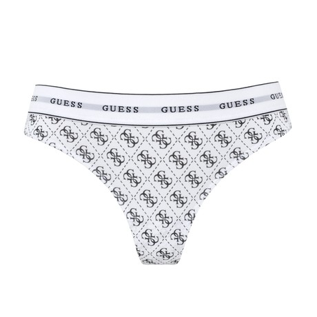 GUESS O97E04 - 4G AOP BLACK AND WHI - BIELIZNA