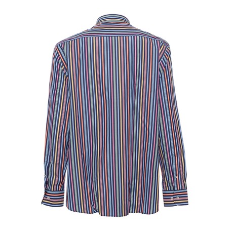 PAUL & SHARK P19P3148 - LGHT BLUE YEW GREEN STRIPES ON BLUE - ŠIRICE - Image 2