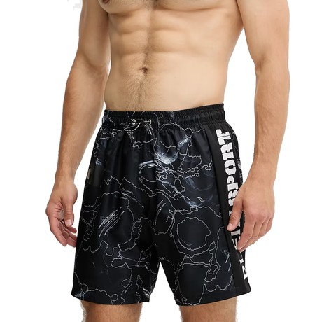 PLEIN SPORT PS25MBL05 - BLACK - SWIMSUITS