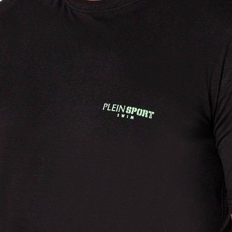 PLEIN SPORT PS25MTS04 - BLACK/GREEN  - TRICOU - Image 3