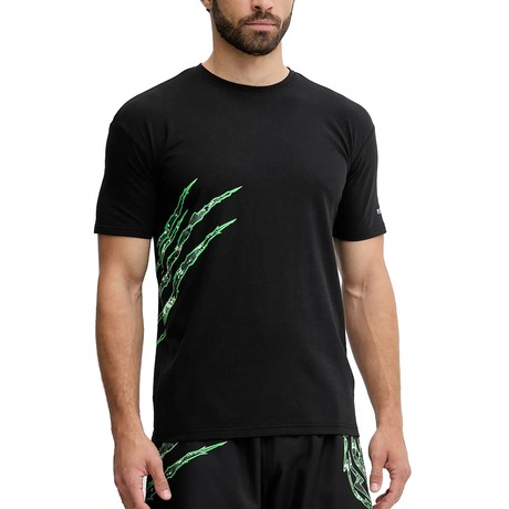 PLEIN SPORT PS25MTS05 - BLACK|GREEN  - CAMISETA