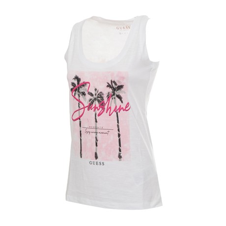 GUESS Q2YI22 - TRUE WHITE WITH PINK - TOPS AND TANK TOPS - Image 2